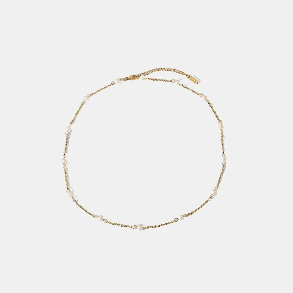 Freshwater Pearl Plated Necklace