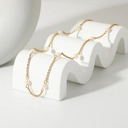 Freshwater Pearl Plated Necklace