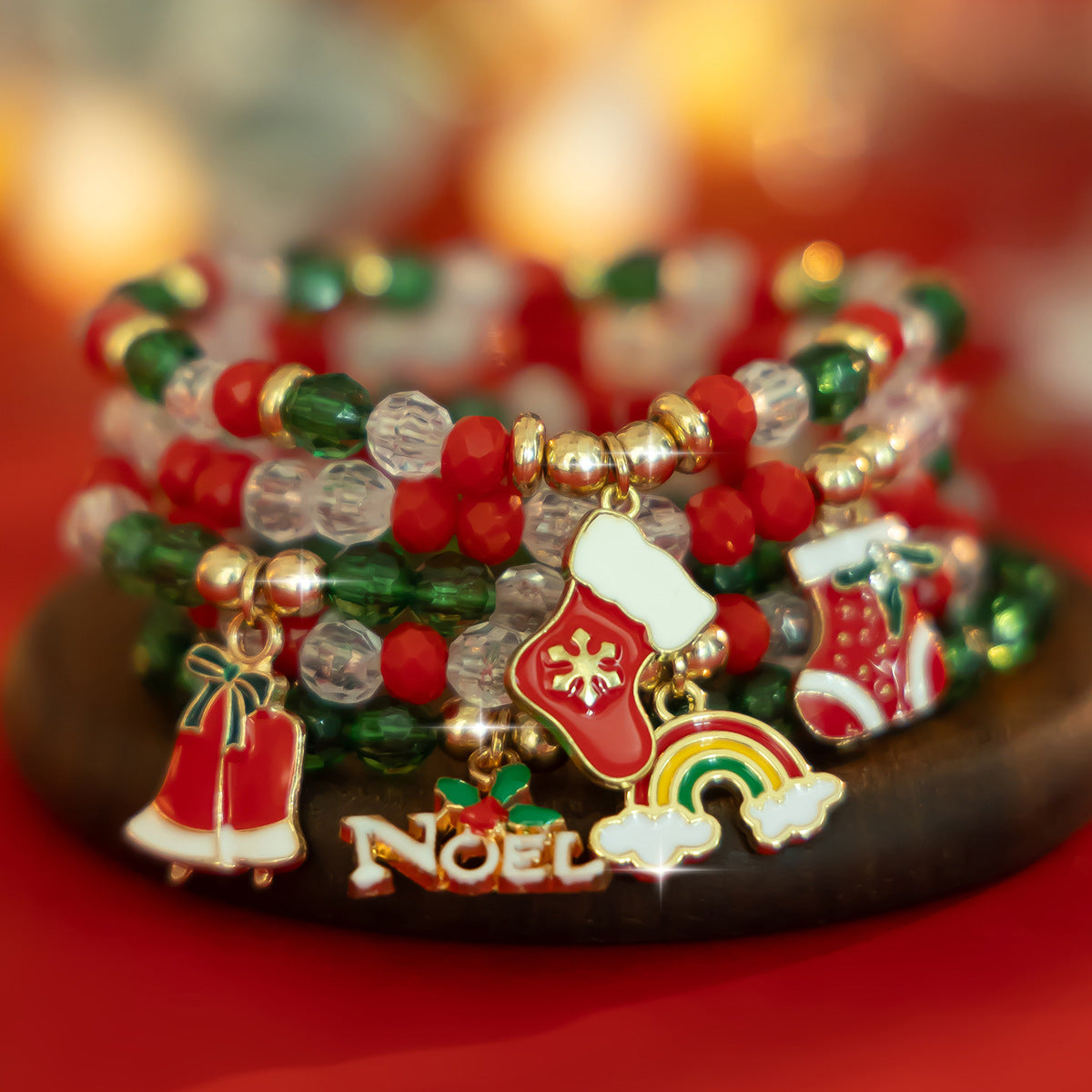 Christmas Candy Soft Ceramic Bracelet