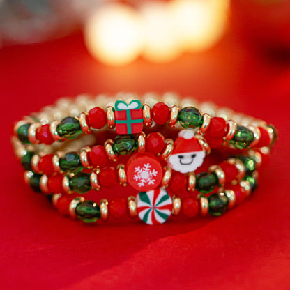 Christmas Candy Soft Ceramic Bracelet