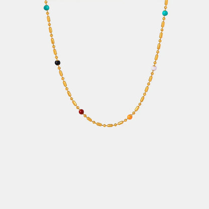Simple rice bead splicing rice bead  Necklace