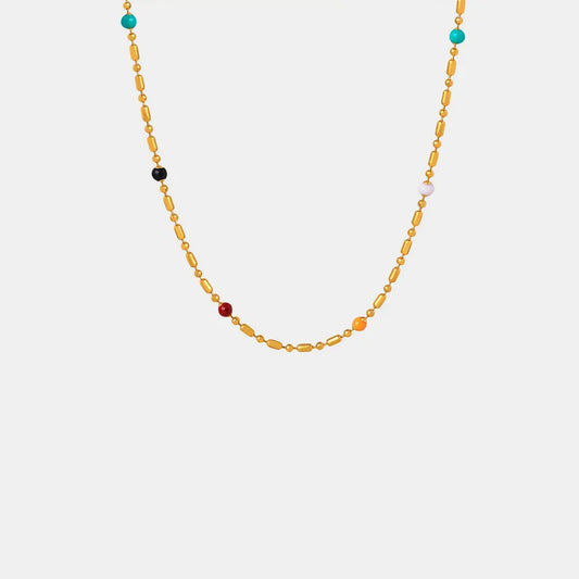Simple rice bead splicing rice bead  Necklace