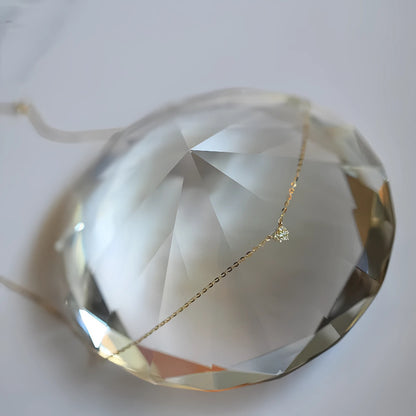 women gold mini heart necklace