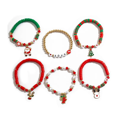 Christmas Candy Soft Ceramic Bracelet