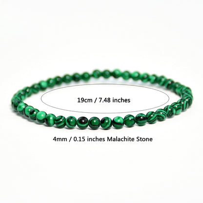 Vintage malachite beaded bracelet