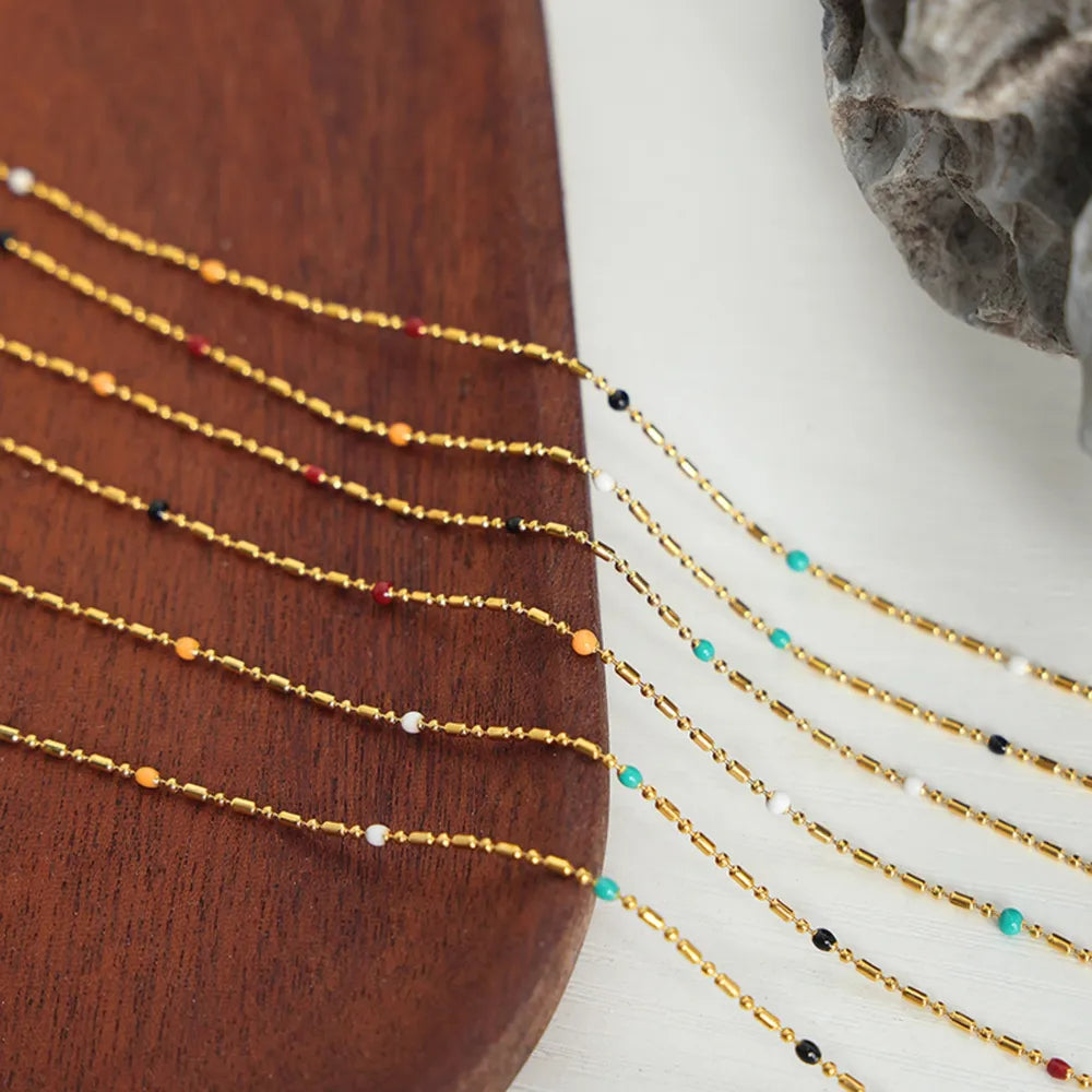 Simple rice bead splicing rice bead  Necklace