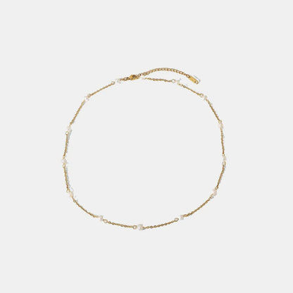Freshwater Pearl Plated Necklace