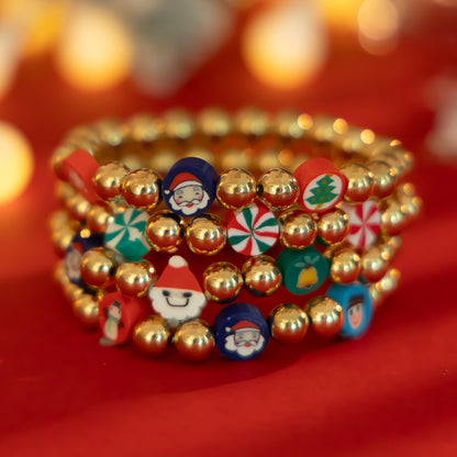 Christmas Candy Soft Ceramic Bracelet